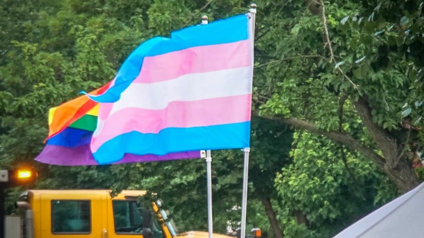 transgender and LGBT flags