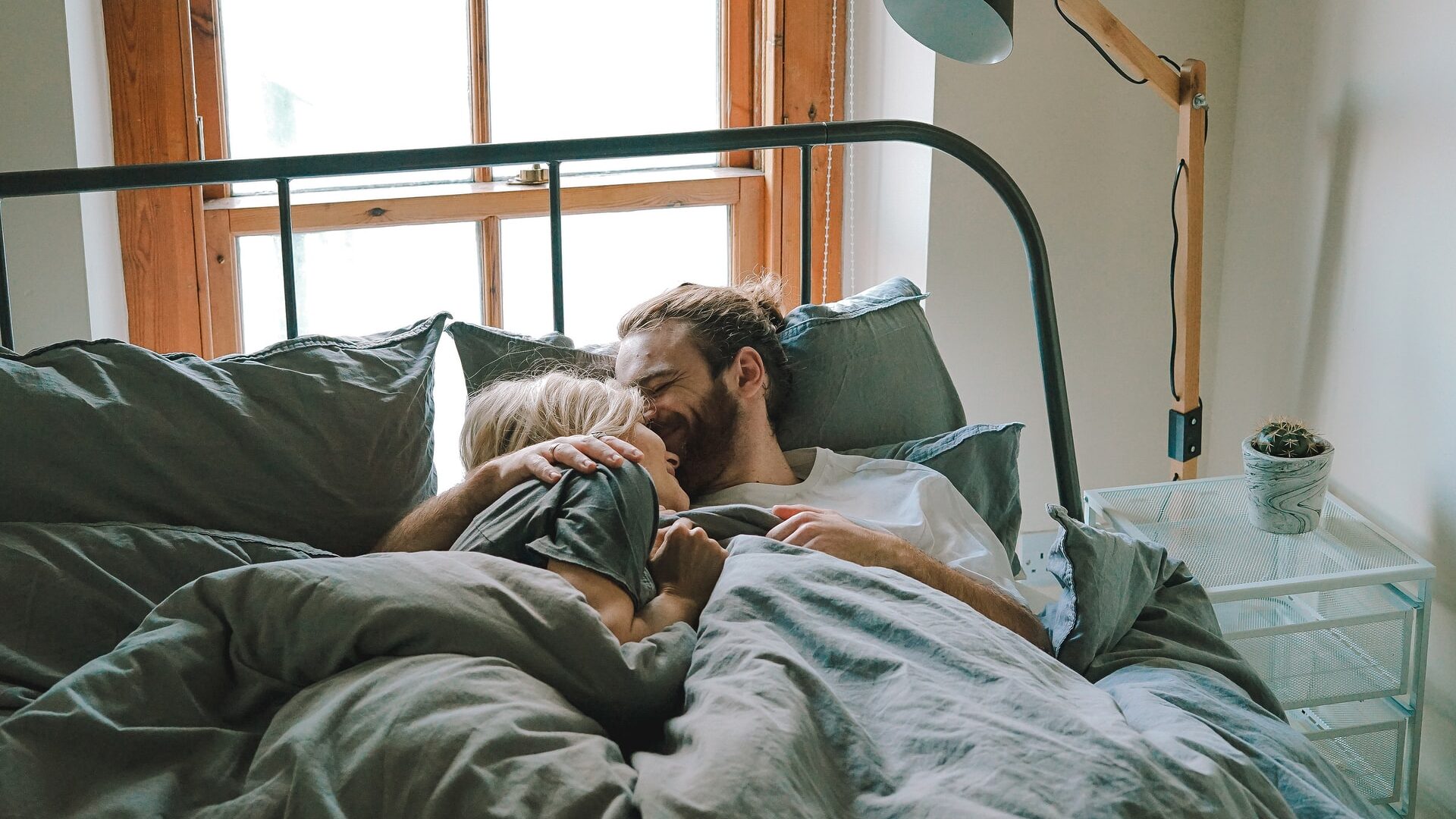 couple on a bed