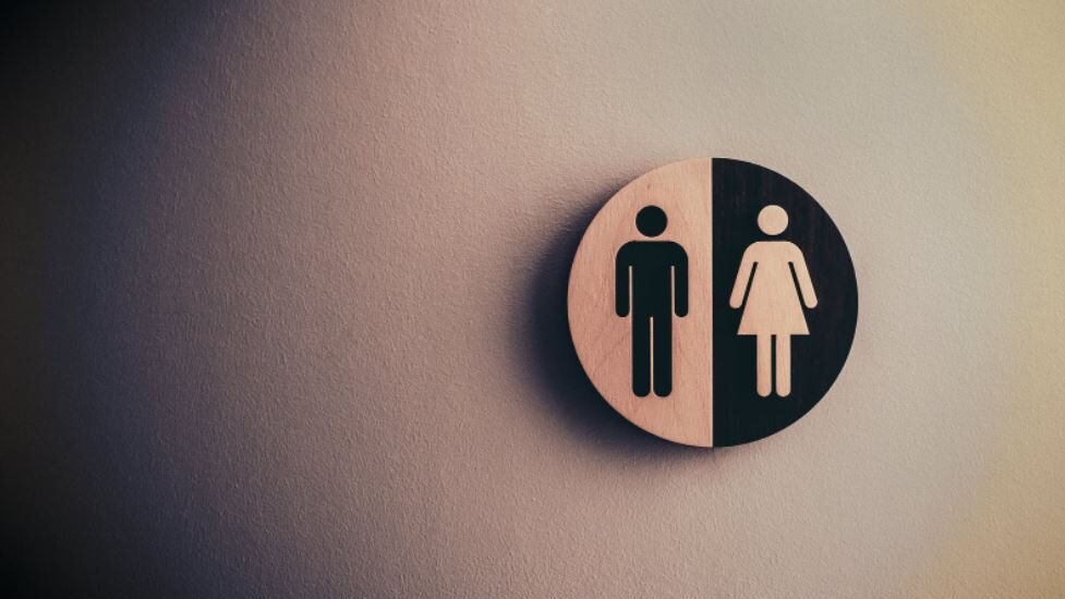women and men Bathroom plate