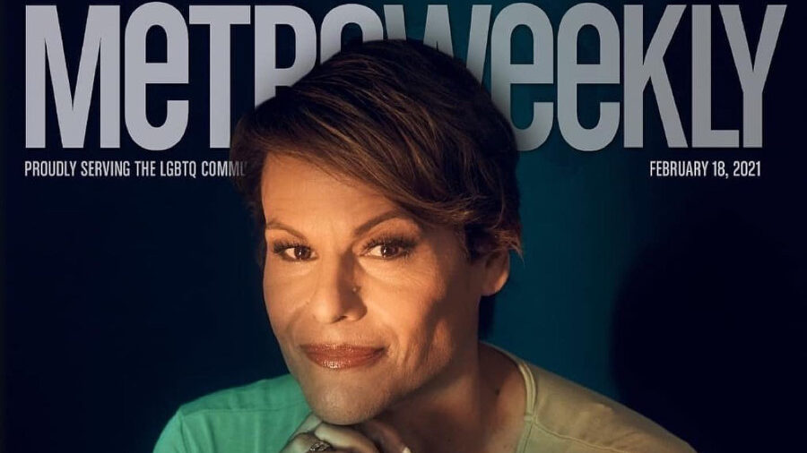 Alexandra Billings on the cover of Metro Weekly, February 18, 2021