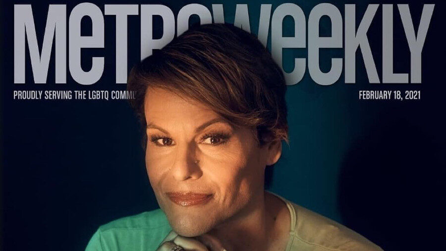 Alexandra Billings en la portada de Metro Weekly, 18 de febrero de 2021.