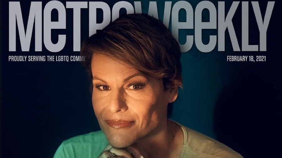 Alexandra Billings en couverture de Metro Weekly, 18 février 2021